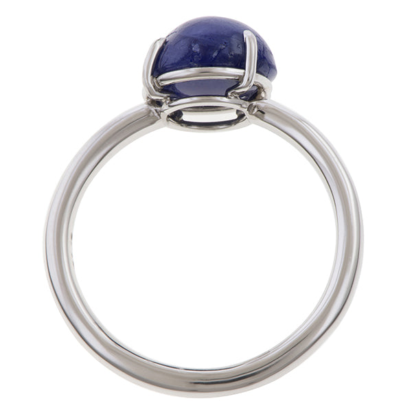 Sapphire Cabochon Ring sold by Doyle and Doyle an antique and vintage jewelry boutique