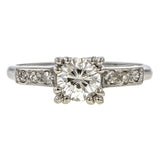 Vintage Engagement Ring, RBC 0.75ct. sold by Doyle and Doyle an antique and vintage jewelry boutique