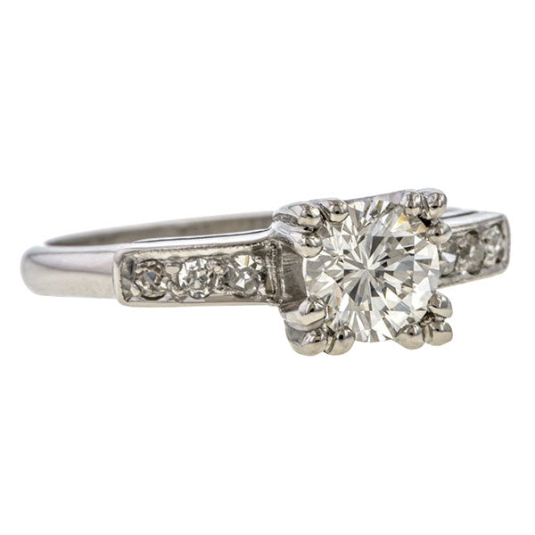 Vintage Engagement Ring, RBC 0.75ct. sold by Doyle and Doyle an antique and vintage jewelry boutique