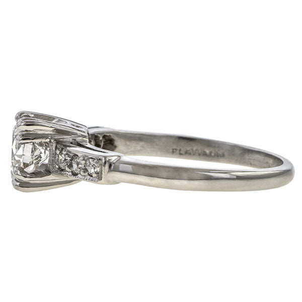 Vintage Engagement Ring, RBC 0.75ct. sold by Doyle and Doyle an antique and vintage jewelry boutique