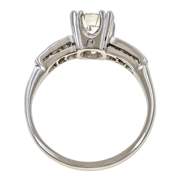 Vintage Engagement Ring, RBC 0.75ct. sold by Doyle and Doyle an antique and vintage jewelry boutique