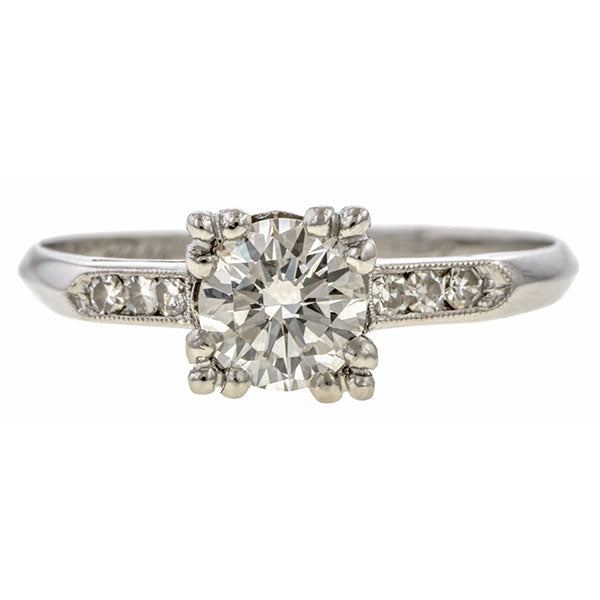 Vintage Engagement Ring, RBC 0.65ct. sold by Doyle and Doyle an antique and vintage jewelry boutique