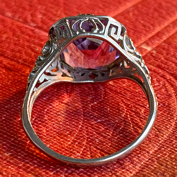 Art Deco amethyst filigree ring from Doyle & Doyle.