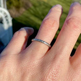 Art Deco Patterned Platinum Wedding Band sold by Doyle and Doyle an antique and vintage jewelry boutique