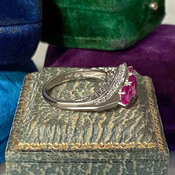 Vintage Ruby & Diamond Ring sold by Doyle and Doyle an antique and vintage jewelry boutique