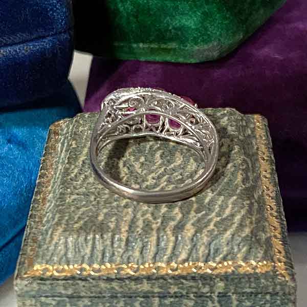 Vintage Ruby & Diamond Ring sold by Doyle and Doyle an antique and vintage jewelry boutique