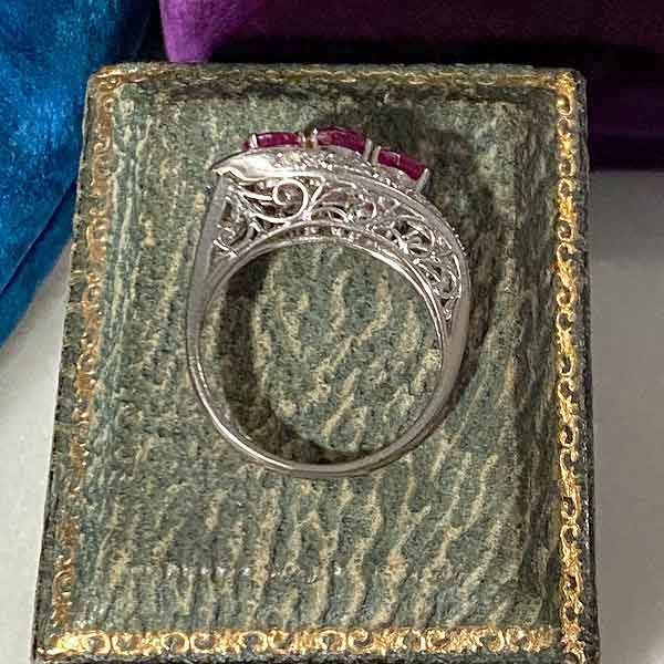 Vintage Ruby & Diamond Ring sold by Doyle and Doyle an antique and vintage jewelry boutique