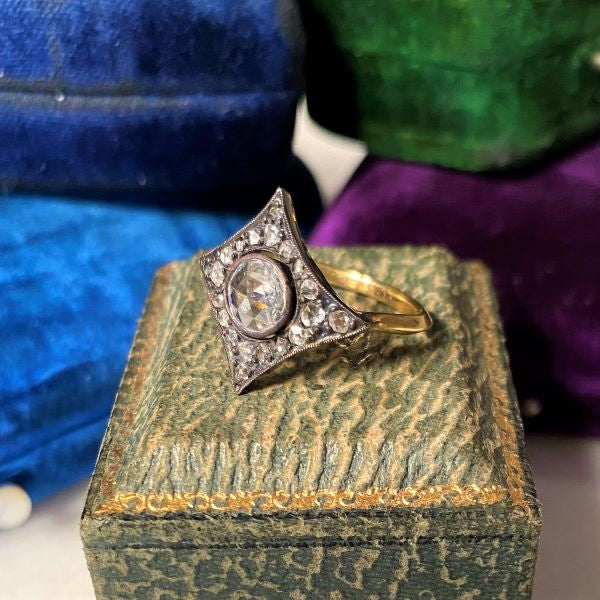 Rose Cut Diamond Ring, 0.49ct. sold by Doyle and Doyle an antique and vintage jewelry boutique