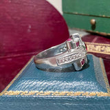 Retro Ruby & Diamond Ring sold by Doyle and Doyle an antique and vintage jewelry boutique