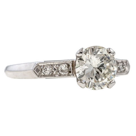 Vintage Engagement Ring, RBC 1.05ct. sold by Doyle and Doyle an antique and vintage jewelry boutique