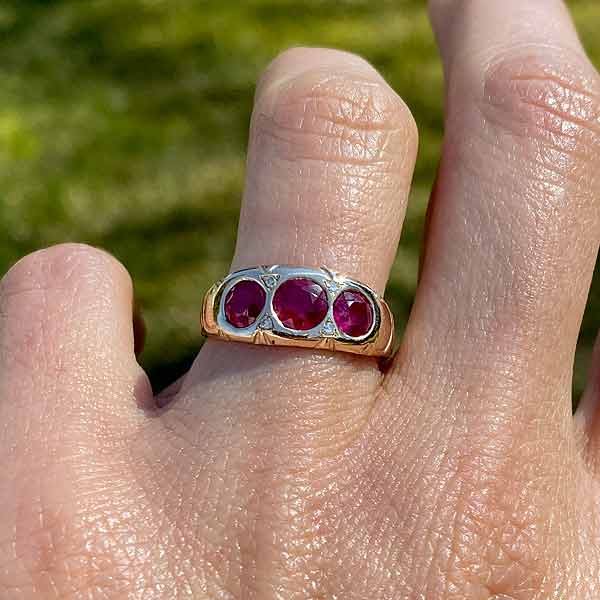 Antique Ruby Ring sold by Doyle and Doyle an antique and vintage jewelry boutique