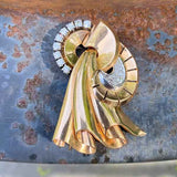 Retro Diamond Pin sold by Doyle and Doyle an antique and vintage jewelry boutique