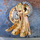 Retro Diamond Pin sold by Doyle and Doyle an antique and vintage jewelry boutique