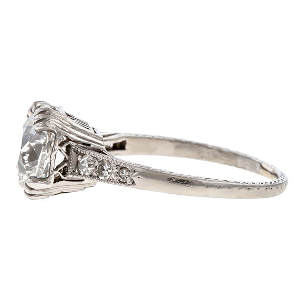 Vintage Engagement Ring, Old Mine 1.45ct. sold by Doyle and Doyle an antique and vintage jewelry boutique