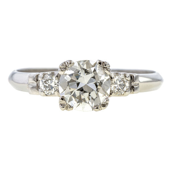 Art Deco Engagement Ring, RBC 0.62ct. sold by Doyle and Doyle an antique and vintage jewelry boutique