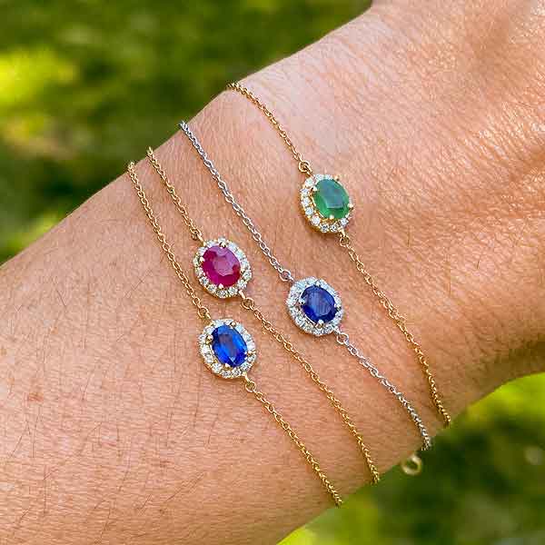 Ruby & Diamond Bracelet sold by Doyle and Doyle an antique and vintage jewelry boutique
