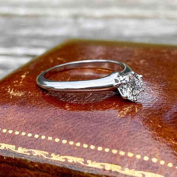 Vintage Tiffany & Co Engagement Ring, RBC 0.57 sold by Doyle and Doyle an antique and vintage jewelry boutique
