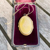 Victorian Pearl & Diamond Locket sold by Doyle and Doyle an antique and vintage jewelry boutique