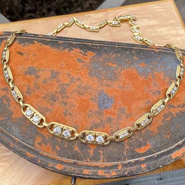 Vintage Diamond Necklace sold by Doyle and Doyle an antique and vintage jewelry boutique
