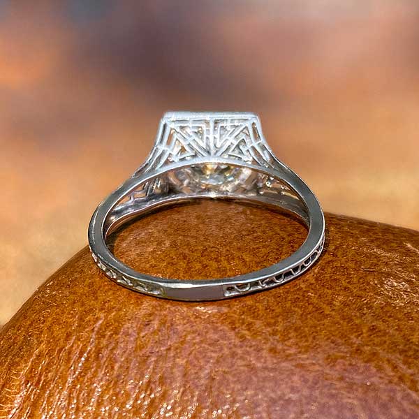 Vintage Filigree Engagement Ring, Old European 1.30ct. sold by Doyle and Doyle an antique and vintage jewelry boutique