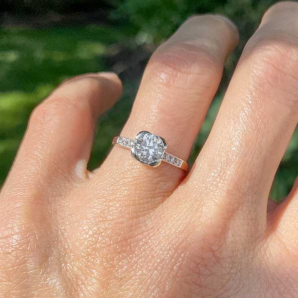 Vintage Engagement Ring, Old European 1.00ct. sold by Doyle and Doyle an antique and vintage jewelry boutique