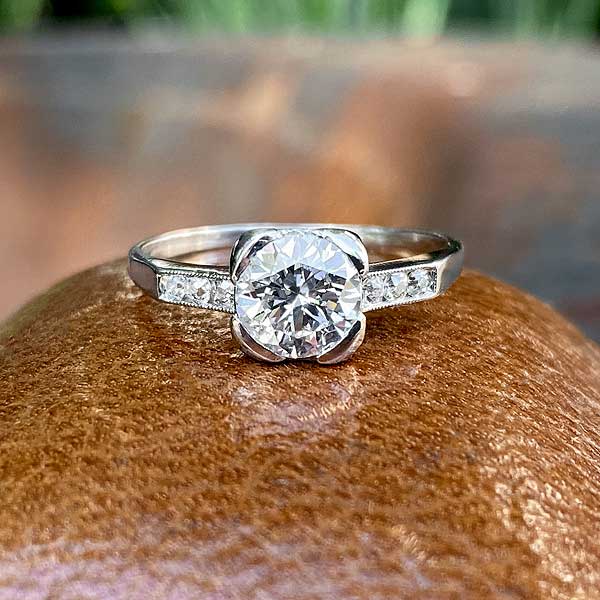 Vintage Engagement Ring, Old European 1.00ct. sold by Doyle and Doyle an antique and vintage jewelry boutique