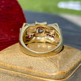 Retro Diamond & Ruby Ring sold by Doyle and Doyle an antique and vintage jewelry boutique