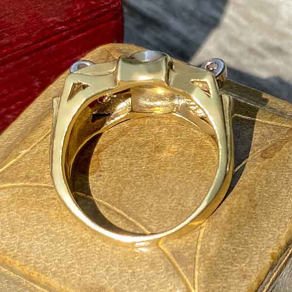Retro Diamond & Ruby Ring sold by Doyle and Doyle an antique and vintage jewelry boutique