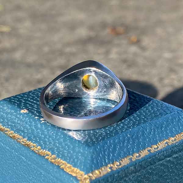Vintage Cat's Eye Chrysoberyl Ring sold by Doyle and Doyle an antique and vintage jewelry boutique
