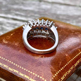 Vintage Diamond & Sapphire Ring sold by Doyle and Doyle an antique and vintage jewelry boutique