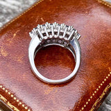 Vintage Diamond & Sapphire Ring sold by Doyle and Doyle an antique and vintage jewelry boutique