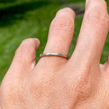 Vintage Patterned Wedding Band sold by Doyle and Doyle an antique and vintage jewelry boutique