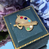 Vintage Painter's Easel Charm sold by Doyle and Doyle an antique and vintage jewelry boutique