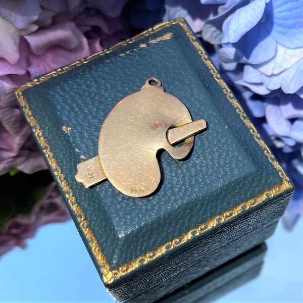 Vintage Painter's Easel Charm sold by Doyle and Doyle an antique and vintage jewelry boutique