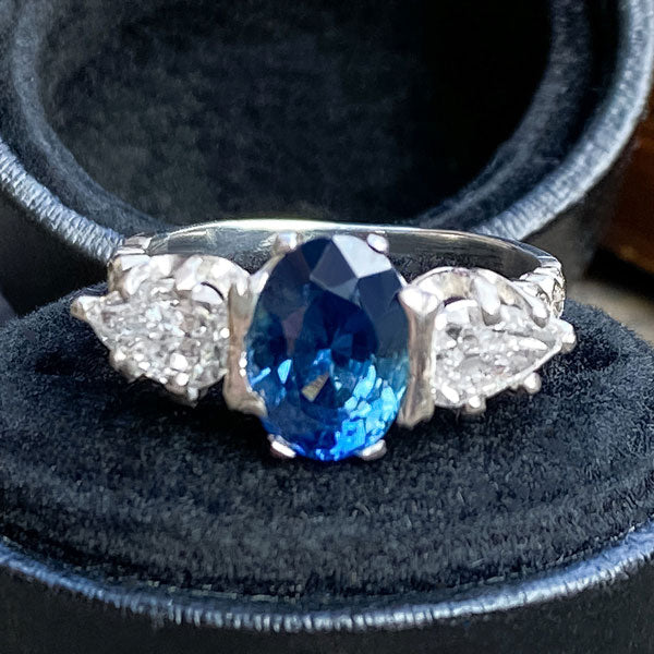 Vintage Sapphire & Diamond Ringsold by Doyle and Doyle an antique and vintage jewelry boutique