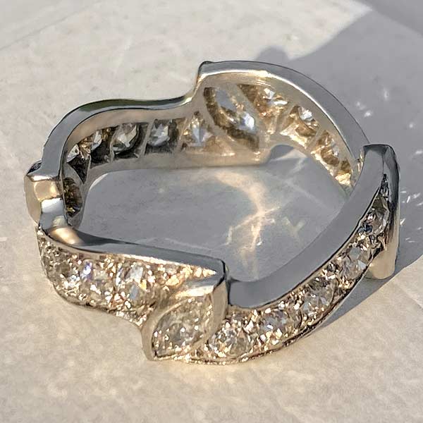 Vintage Marquise & Round Diamond Eternity Band sold by Doyle and Doyle an antique and vintage jewelry boutique