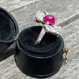 Retro Ruby & Diamond Ring sold by Doyle and Doyle an antique and vintage jewelry boutique