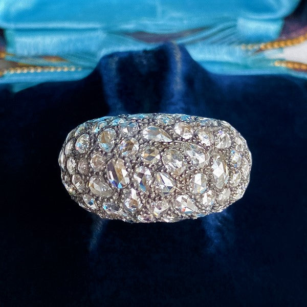 Rose Cut Diamond Dome Ring sold by Doyle and Doyle an antique and vintage jewelry boutique