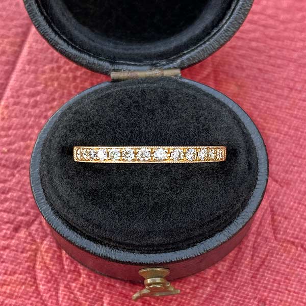Diamond Wedding Band sold by Doyle and Doyle an antique and vintage jewelry boutique