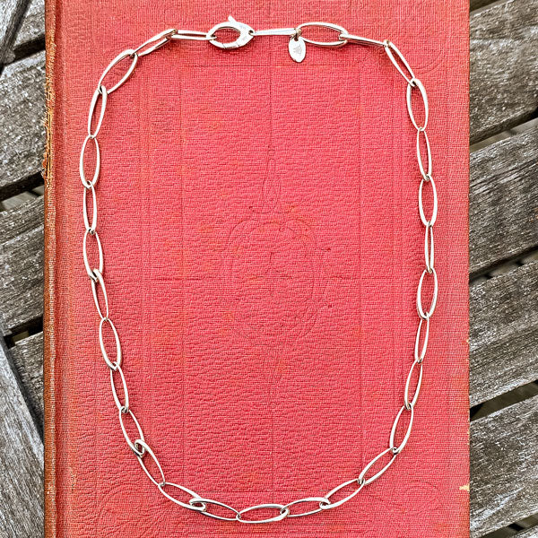 Vintage Oval Link Chain sold by Doyle and Doyle an antique and vintage jewelry boutique