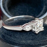 Vintage Engagement Ring, Old Euro 0.85ct. sold by Doyle and Doyle an antique and vintage jewelry boutique