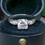 Vintage Engagement Ring, RBC 0.75ct. sold by Doyle and Doyle an antique and vintage jewelry boutique