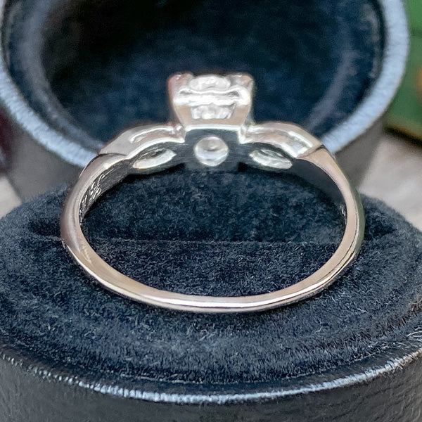 Vintage Engagement Ring, RBC 0.75ct. sold by Doyle and Doyle an antique and vintage jewelry boutique