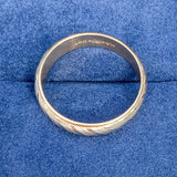 Vintage Two-toned Ridged Wedding Band sold by Doyle and Doyle an antique and vintage jewelry boutique