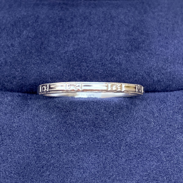 Vintage Patterned Band sold by Doyle and Doyle an antique and vintage jewelry boutique