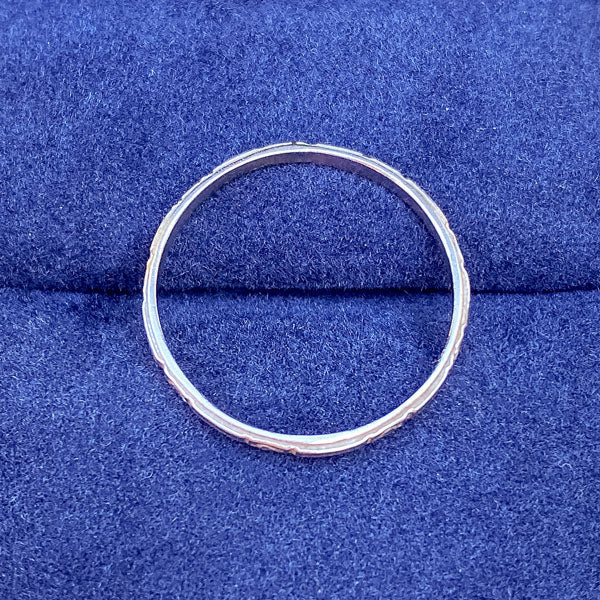 Vintage Patterned Band sold by Doyle and Doyle an antique and vintage jewelry boutique
