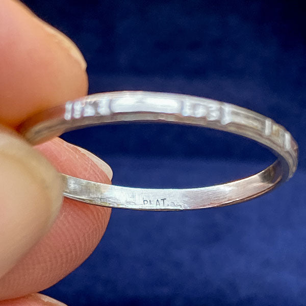 Vintage Patterned Band sold by Doyle and Doyle an antique and vintage jewelry boutique