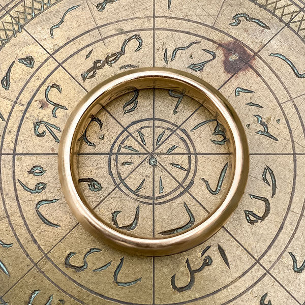 Vintage Comfort Fit Wedding Band sold by Doyle and Doyle an antique and vintage jewelry boutique