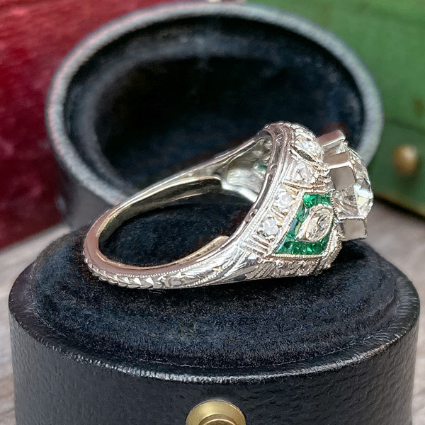 Art Deco Engagement Ring, RBC 1.14 sold by Doyle and Doyle an antique and vintage jewelry boutique