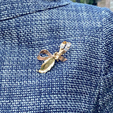 Retro Diamond Brooch sold by Doyle and Doyle an antique and vintage jewelry boutique
